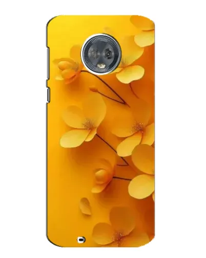 Чехол для Motorola MOTO G6 с картинкой «Золотые лепестки»