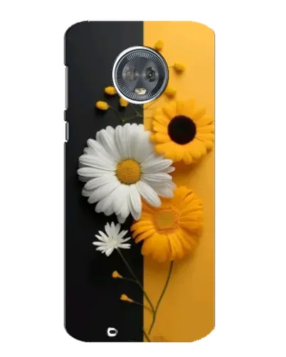 Чехол для Motorola MOTO G6 с картинкой «Подсолнух и ромашка»