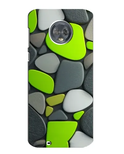Чехол для Motorola MOTO G6 с картинкой «Яркая неоновая галька»