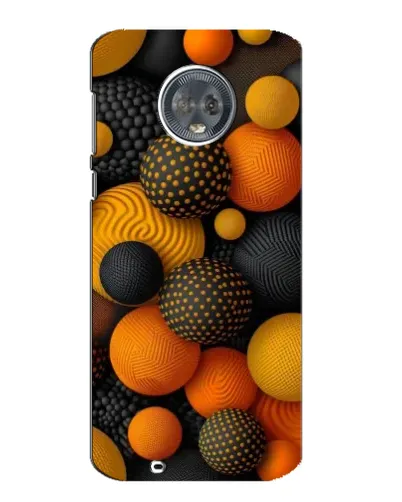 Чехол для Motorola MOTO G6 с картинкой «Объемные оранжевые сферы»