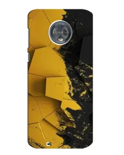 Чехол для Motorola MOTO G6 с картинкой «Золотые осколки геометрии»