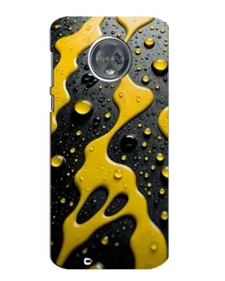 Чехол для Motorola MOTO G6 с картинкой «Жидкое желтое золото»