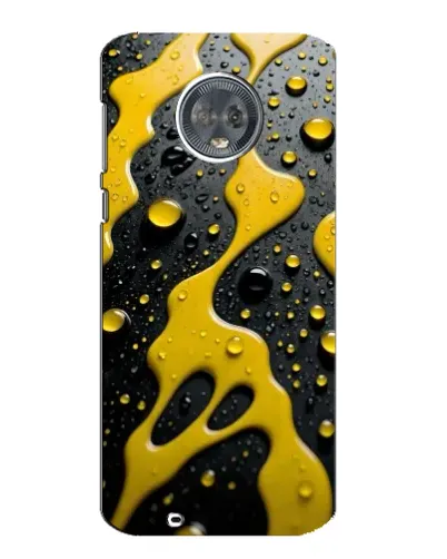 Чехол для Motorola MOTO G6 с картинкой «Жидкое желтое золото»