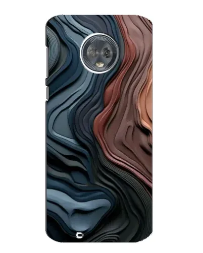Чехол для Motorola MOTO G6 с картинкой «Цветные волны каньона»