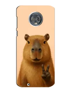 Чехол для Motorola MOTO G6 с картинкой «Капибара виктория» Чехол для Motorola MOTO G6 с картинкой «Капибара виктория»