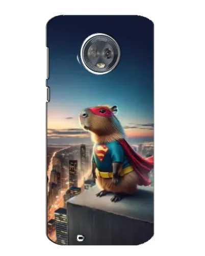 Чехол для Motorola MOTO G6 с картинкой «Капи-мен супергерой»