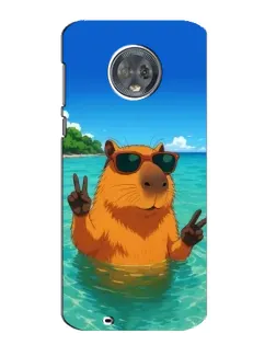 Чехол для Motorola MOTO G6 с картинкой «Морская капибара» Чехол для Motorola MOTO G6 с картинкой «Морская капибара»