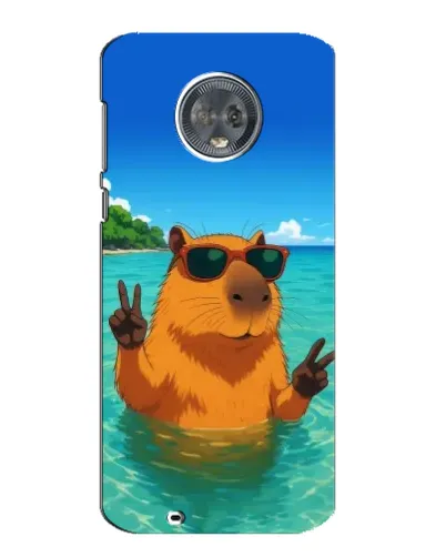 Чехол для Motorola MOTO G6 с картинкой «Морская капибара»