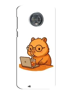 Чехол для Motorola MOTO G6 с картинкой «Капибара с ноутбуком» Чехол для Motorola MOTO G6 с картинкой «Капибара с ноутбуком»
