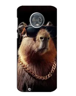Чехол для Motorola MOTO G6 с картинкой «Капибара золотая цепь» Чехол для Motorola MOTO G6 с картинкой «Капибара золотая цепь»