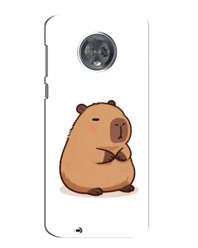 Чехол для Motorola MOTO G6 с картинкой «Толстенькая капибара»