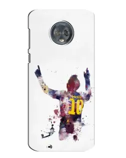 Чохол для Motorola MOTO G6 з картинкою «Акварельний Мессі Барселона»