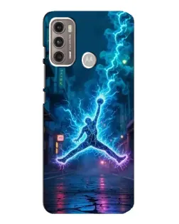 Чехол для Motorola MOTO G60 с картинкой «Jordan Gold Jumpman»
