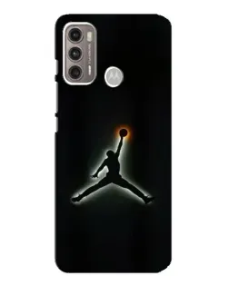 Чехол для Motorola MOTO G60 с картинкой «Jordan Gradient Logo»