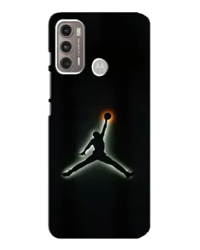 Чехол для Motorola MOTO G60 с картинкой «Jordan Gradient Logo»