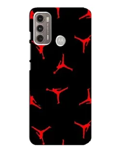 Чехол для Motorola MOTO G60 с картинкой «Jordan Red Pattern»