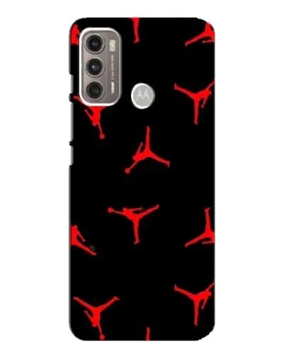 Чехол для Motorola MOTO G60 с картинкой «Jordan Red Pattern»