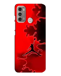 Чехол для Motorola MOTO G60 с картинкой «Jordan Red Smoke»