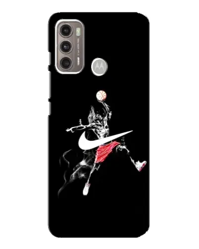 Чехол для Motorola MOTO G60 с картинкой «Jordan Jumpman»