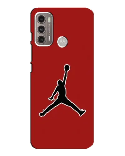 Чехол для Motorola MOTO G60 с картинкой «Jordan Red Back»