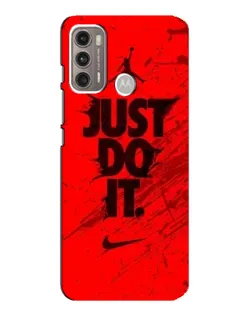 Чехол для Motorola MOTO G60 с картинкой «Nike Just Do It»