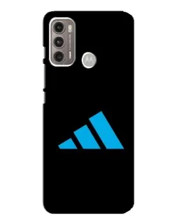 Чехол для Motorola MOTO G60 с картинкой «Adidas Cyan Logo»