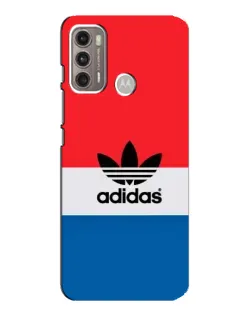Чехол для Motorola MOTO G60 с картинкой «Ретро блоки Adidas»
