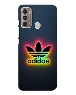 Чехол для Motorola MOTO G60 с картинкой «Неоновый Adidas»