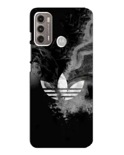 Чехол для Motorola MOTO G60 с картинкой «Абстрактный дым Adidas»
