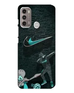 Чехол для Motorola MOTO G60 с картинкой «Спортивный арт Nike»