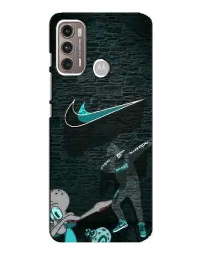 Чехол для Motorola MOTO G60 с картинкой «Спортивный арт Nike»