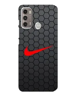 Чехол для Motorola MOTO G60 с картинкой «Nike — карбоновая сетка»
