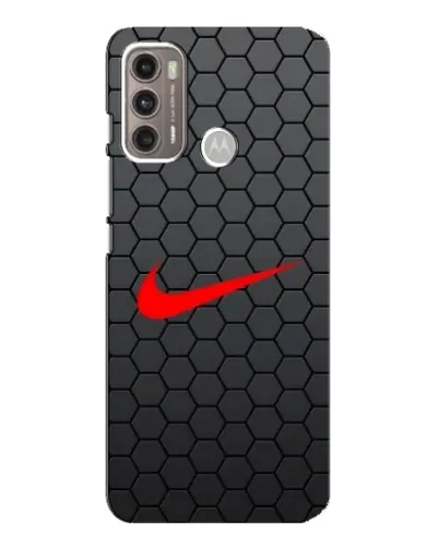 Чехол для Motorola MOTO G60 с картинкой «Nike — карбоновая сетка»