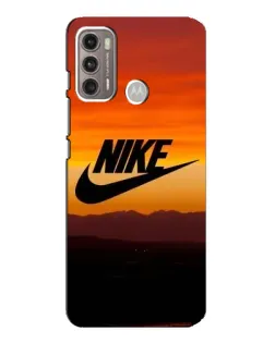 Чехол для Motorola MOTO G60 с картинкой «Nike — вечерний горизонт»