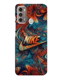 Чехол для Motorola MOTO G60 с картинкой «Nike в абстракции»