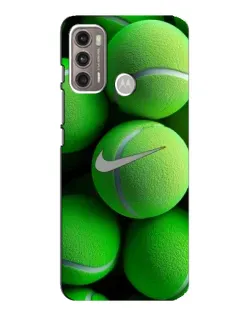 Чехол для Motorola MOTO G60 с картинкой «Теннисные мячи Найк»