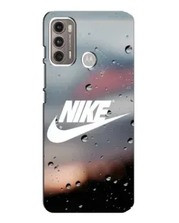 Чехол для Motorola MOTO G60 с картинкой «Nike в стиле ретро»