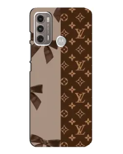 Чехол для Motorola MOTO G60 с картинкой «Louis Vuitton — банты»