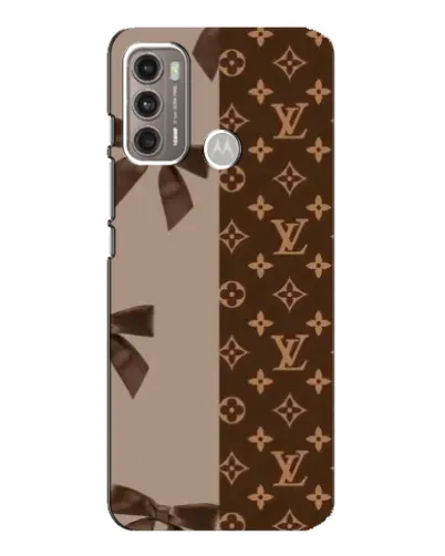 Чехол для Motorola MOTO G60 с картинкой «Louis Vuitton — банты»