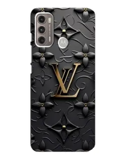 Чехол для Motorola MOTO G60 с картинкой «Кожаная текстура LV»