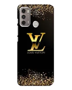 Чехол для Motorola MOTO G60 с картинкой «LV — золотые искры»