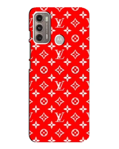 Чехол для Motorola MOTO G60 с картинкой «Яркий паттерн LV»