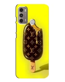 Чехол для Motorola MOTO G60 с картинкой «Мороженое от LV»
