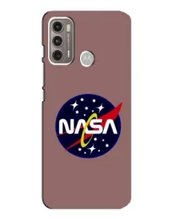 Чехол для Motorola MOTO G60 с картинкой «NASA — ретро космос»