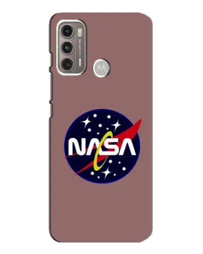 Чехол для Motorola MOTO G60 с картинкой «NASA — ретро космос»