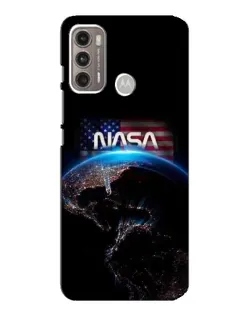 Чехол для Motorola MOTO G60 с картинкой «Земля из космоса NASA»