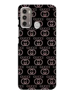 Чехол для Motorola MOTO G60 с картинкой «Классическая монограмма Gucci»