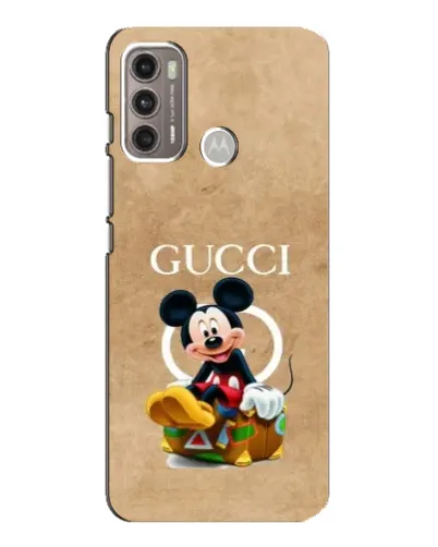 Чехол для Motorola MOTO G60 с картинкой «Микки Маус Gucci — крафт» Чехол для Motorola MOTO G60 с картинкой «Микки Маус Gucci — крафт»