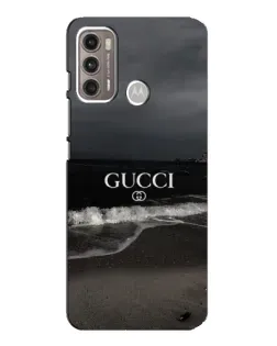 Чехол для Motorola MOTO G60 с картинкой «Gucci — морской прибой»