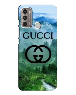 Чехол для Motorola MOTO G60 с картинкой «Gucci — горный пейзаж»